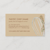 Boho Brown Modern Pastry Chef Catering Cake Maker Visitekaartje (Achterkant)