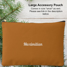 Boho Brown - Solid Large Accessoire Pouch Etui