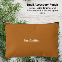 Boho Brown - Solid Small Accessoire Pouch Etui
