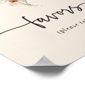 Boho Bruidsfavorieten Poster (Hoek)
