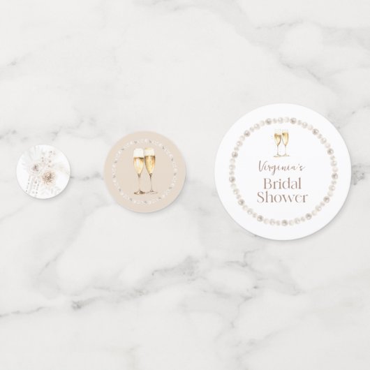 Boho Bruidsmeisje Borrel Confetti (Achterkanten)