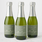 Boho bruidsmeisje voorstel mini champagne label sparkling wijnetiket (Flessen)