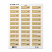 Boho bruiloft bloemstuk  adres etiket (Full Sheet)