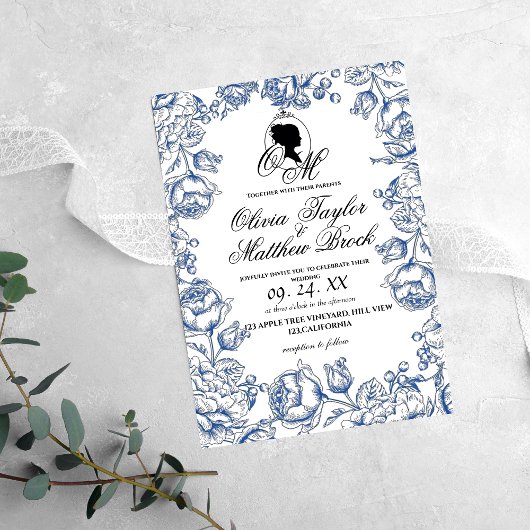 Boho Bruiloft Elegant Script Kasteel Bruiloft Kaart