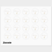 Boho Bruiloft Feest Ronde Sticker (Vel)