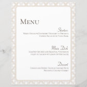 Boho Bruiloft Menu Kaart 8 1/2" X 11" (Voorkant)