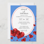 Boho bruiloft, pampas gras set, moderne bruiloft kaart (Voorkant)