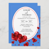 Boho bruiloft, pampas gras set, moderne bruiloft kaart (Voorkant / Achterkant)