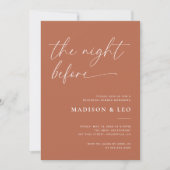 Boho bruiloft repetitie diner uitnodiging (Voorkant)