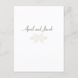 Boho bruiloft RSVP Briefkaart