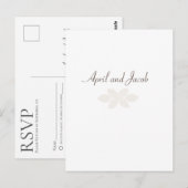 Boho bruiloft RSVP Briefkaart (Voorkant / Achterkant)