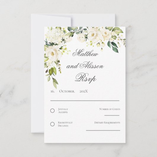 Boho bruiloft RSVP kaart (Voorkant)