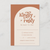 Boho bruiloft RSVP Kaarten (Voorkant)