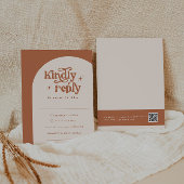 Boho bruiloft RSVP Kaarten