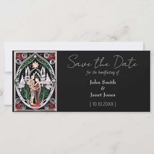Boho Bruiloft Save the Date (Voorkant)