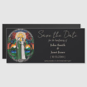 Boho Bruiloft Save the Date Magnet Magnetische Uitnodiging (Voorkant / Achterkant)