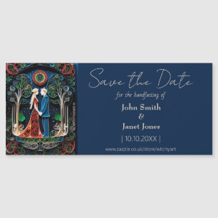 Boho Bruiloft Save the Date Magnet Magnetische Uitnodiging