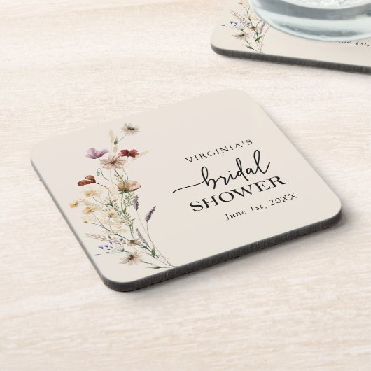 Boho Bruiloft Shower Onderzetters (Linkerzijde)