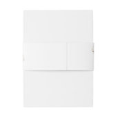 Boho bruiloft uitnodiging buik band uitnodigingen wikkel (Achterkant Voorbeeld)