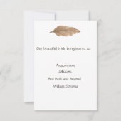 Boho bruiloft uitnodiging met dromenvanger (Achterkant)