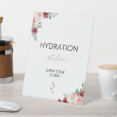 Boho bruiloft verpleegkundige hydratatie station D Reclamebord Met Voetstuk (Insitu)