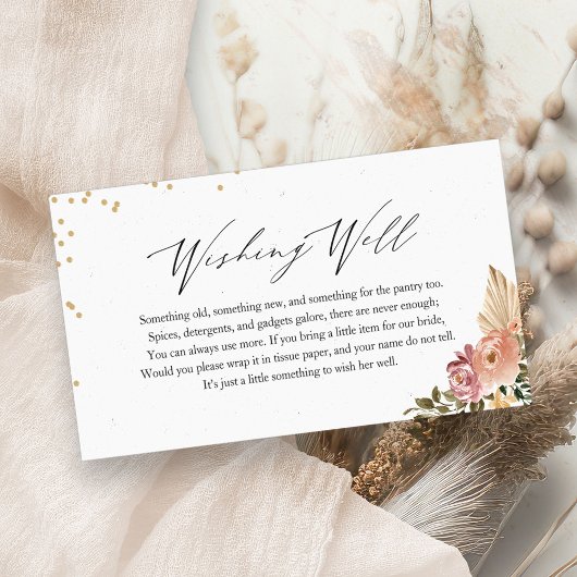 Boho Bruiloft Wensput Insteekkaart Informatiekaartje