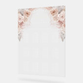 Boho bruiloft-zitje acryl bord (Hoek)