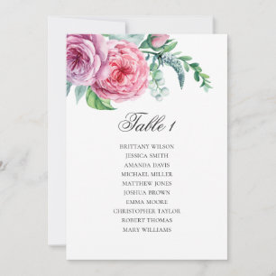 Boho bruiloft zitplaatsenkaart. Boheemse tafelinde Kaart