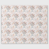 Boho Bruilofts Bruiloftspatroon Cadeaupapier (Vlak)