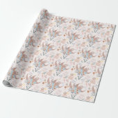 Boho Bruilofts Bruiloftspatroon Cadeaupapier (Uitgerold)