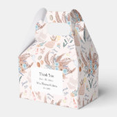 Boho Bruiloftsfeest Patroon Bruiloftsfeest Bedankdoosjes (Voorkant Zijde)