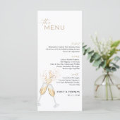 Boho Bruiloftsmenu Menu (Staand voorkant)