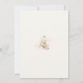 Boho Bruisende Bloemblaadjes & Prosecco Script Bru Kaart (Achterkant)