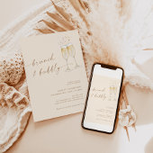 Boho Brunch & Bubbly Invitation de douche nuptiale