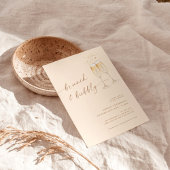 Boho Brunch & Bubbly Invitation de douche nuptiale