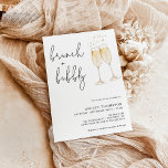 Boho Brunch & Bubbly Invitation de douche nuptiale<br><div class="desc">Cette belle Fête des mariées Brunch Bubbly Invitation présente des flûtes de champagne aquarelle peintes à la main et est parfaite pour donner le ton à votre douche de style bohème ! Modifiez facilement la plupart des termes pour correspondre à votre événement! La plupart du texte et toutes les couleurs...</div>