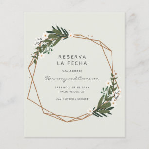 Boho Budget Spaans Wedding Save the Date