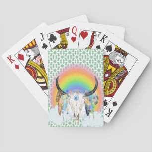 Boho Buffalo Rainbow-spelkaarten Pokerkaarten