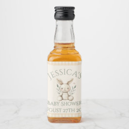 Boho Bunny Neutral Baby shower Likeurfles Etiket