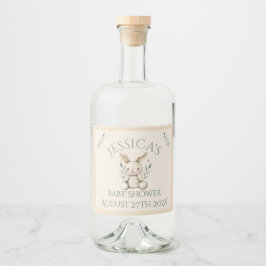 ~Boho Bunny Neutral Baby Shower Likeurfles Etiket