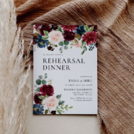 Boho Burgundy Blush repetitie Kaart