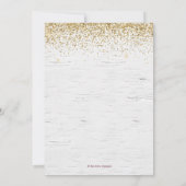 Boho Burgundy+Blush Waterverf Flowers Kaart (Achterkant)