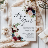 Boho Burgundy C'est une invitation de Baby shower 