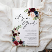 Boho Burgundy C'est une invitation de Baby shower 