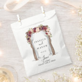 Boho Burgundy Mariage Arch Favoriser les sacs (Coupé)