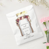 Boho Burgundy Mariage Arch Favoriser les sacs (Scellé)