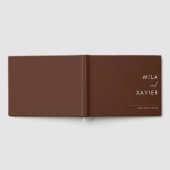 Boho Burgundy | Modern Minimal Wedding Guestbook Gastenboek (Volledig)