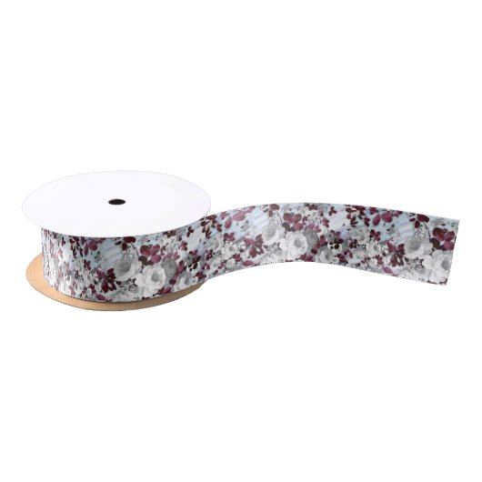 Boho burgundy witte pastelpastelpatroon lint (Spoel)