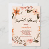 Boho Burnt Orange Bridal Show Invitation (Devant)