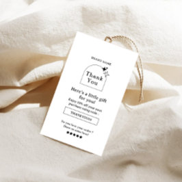 Boho Business Bedankt Hang Label